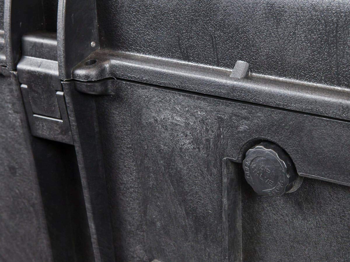 Monoprice Weatherproof Hard Case - 33 x 22 x 17 Inches, With Wheels and Customizable Foam, Shockproof, IP67, Ultraviolet And Impact Resistant Material, Black - Pure Outdoor Collection, 145.8 Liter