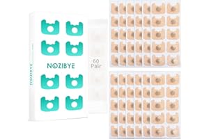 Nozibye Refill Tabs for Magnetic Nose Strip (60 pairs), for 60 Days, Magnetic Nasal Strips for Better Breathing, Anti Snore, 