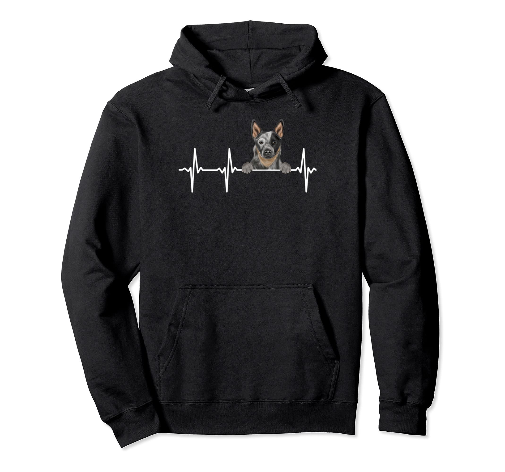 Funny Dog Heartbeat For Australian Cattle Dog Lovers Pullover Hoodie