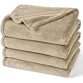 PHF Ultra Soft Fleece Blanket Twin Size, No Shed No Pilling Luxury Plush Cozy 300GSM Lightweight Blanket for Bed, Couch, Chai