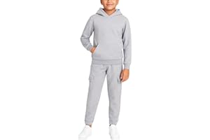 Quad Seven Boys Sweat Suit Set - 2 Piece Soft Fleece Pullover Hoodies and Athletic Cargo Jogger Sweatpants for Boys (5-18)