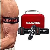 Dr. Gains BFR Pro 2.0 | Professional-Grade Inflatable Blood Flow Restriction Cuffs for Occlusion Training Weight Lifting