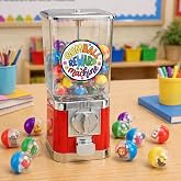 Teyva Daily Classroom Gumball Prize Machine with 100 Empty Balls | Bubble Gum Machine, Capsule Vending Machine, Classroom Treasure Box, Teacher Token Reward Capsule