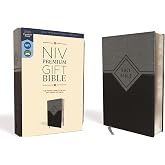 NIV, Premium Gift Bible, Leathersoft, Black/Gray, Red Letter, Comfort Print: The Perfect Bible for Any Gift-Giving Occasion