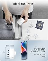 LENCENT 45W USB Charger 4 Ports USB PD Type-C UK USA EU AUS Plug Travel view 7
