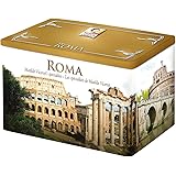 Matilde Vicenzi Roma Italy Shortbread Cookie Gift Tin, Imported Assortment Of Italian Butter Cookies & Crispy Tea/Coffee Past