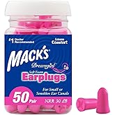 Mack's Ear Care Dreamgirl Soft Foam Earplugs, 50 Count