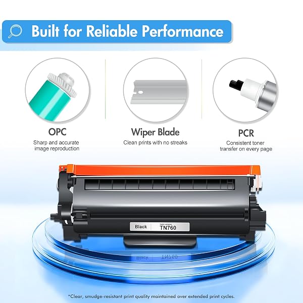TN760 TONER FOR BROTHER PRINTER: TN 760 MFC-L2710DW MFC-L2750DW COMPATIBLE FOR BROTHER TN-760 TONER TN-730/TN-760 TN730 730 TN-730 DCP-L2550DW HL-L2350DW HL-L2395DW HL-L2390DW HIGH YIELD 4 BLACK