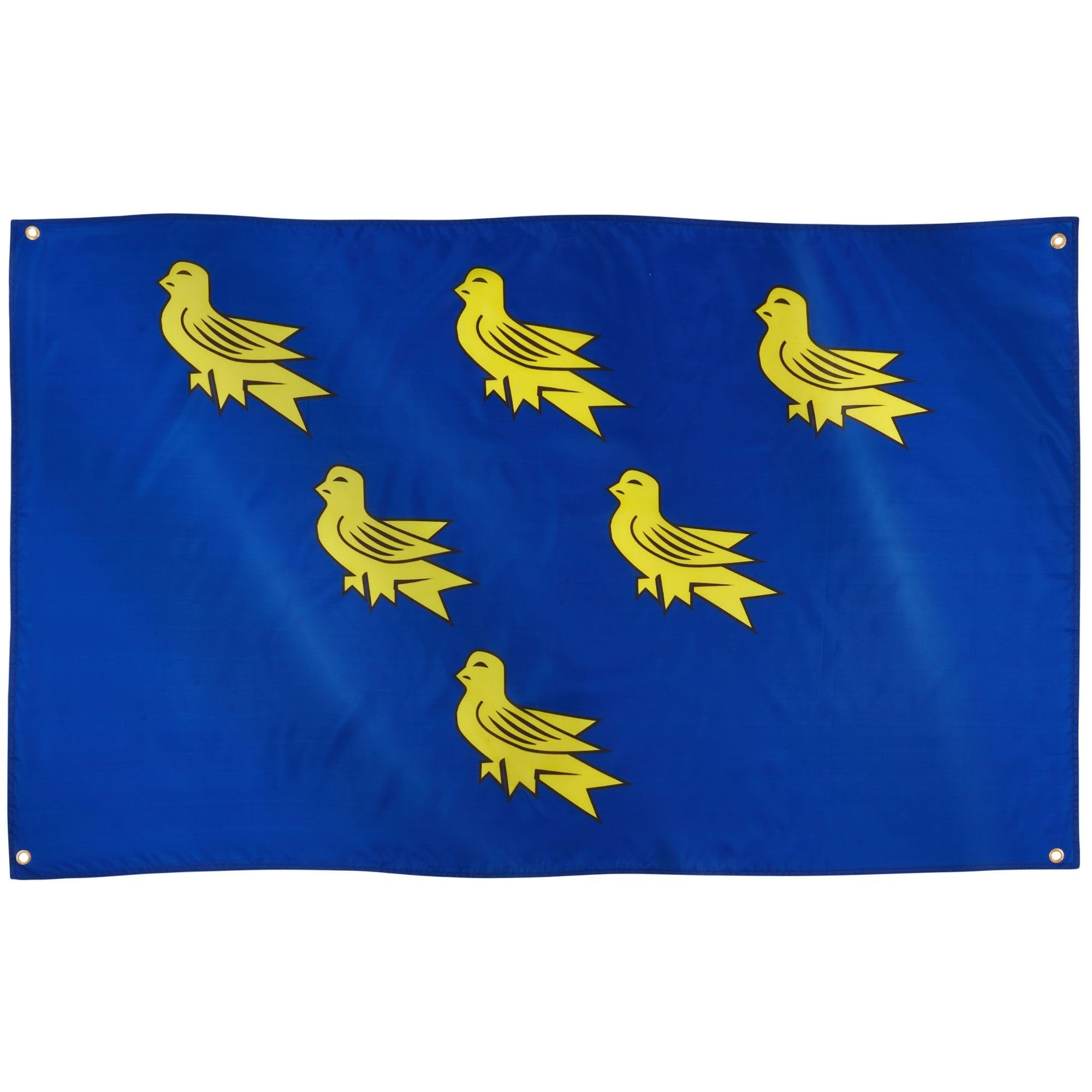 Runesol Sussex Flag, 91x152cm, 3ft x 5ft, 4 Grommets, Eyelet In Every Corner, Sussex Day, British Regional Flag, Premium Flags, Inside, Outside, Banner, Vivid Colours — image 1