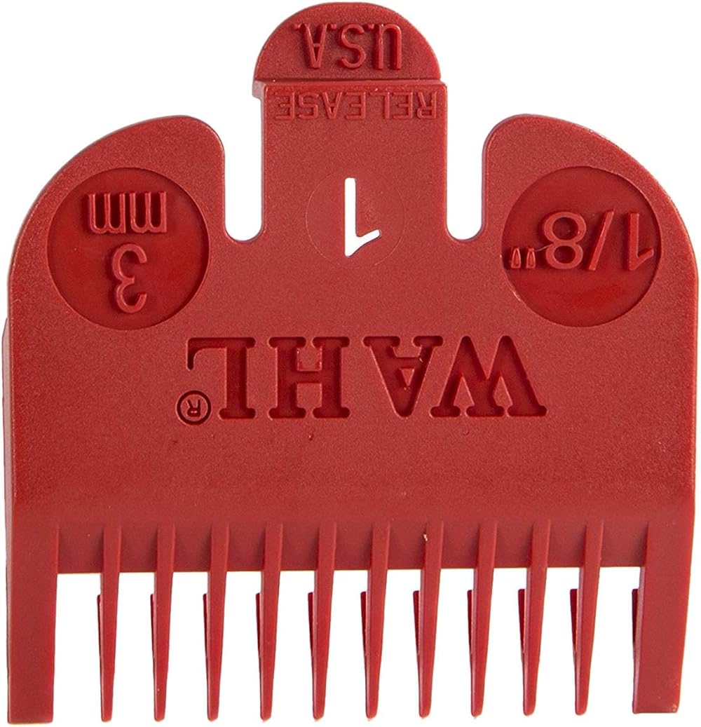 Wahl Color Coded Comb Attachment Red #1 for Wahl Hair Clippers