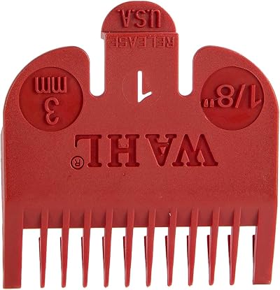 Wahl Color Coded Comb Attachment Red #1 for Wahl Hair Clippers
