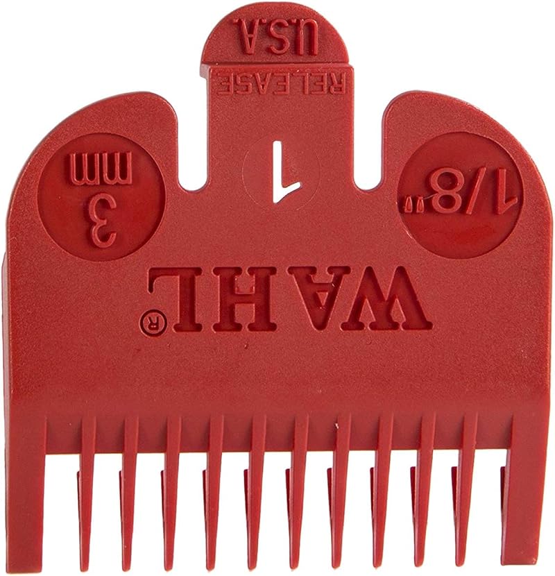 Wahl Color Coded Comb Attachment Red #1 for Wahl Hair Clippers