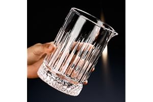 21oz Cocktail Mixing Glass Bartender Barware- Hand Blown Barware with - Professional Bartender Kit for Martini, Manhattan, Ol
