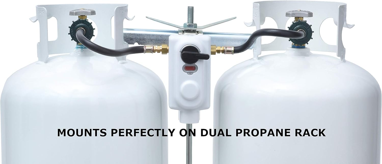 Flame King (KT12ACR6) 2-Stage Auto Changeover LP Propane Gas Regulator With Two 12 Inch Pigtails For RVs, Vans, Trailers: Automotive