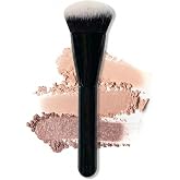 SogaYES Angled Face Brush For Foundation, Blush &amp; Powder Makeup | Soft dual-fiber bristles deliver seamless blending, fits cream, liquid &amp; powder makeup, vegan &amp; cruelty-free