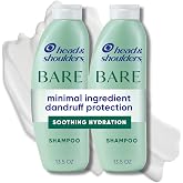 Head &amp; Shoulders Anti-Dandruff Shampoo, BARE Soothing Hydration Twin Pack, 1% Pyrithione Zinc, Dry Scalp Relief, Free of Sulfates, Silicones, Dyes, 13.5 Fl Oz Each