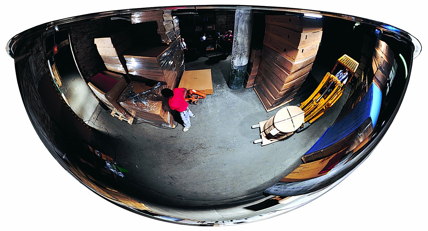 See All PV26-360 Panaramic Full Dome Plexiglas Security Mirror, 360 Degree Viewing Angle, 26" Diameter (Pack of 1)