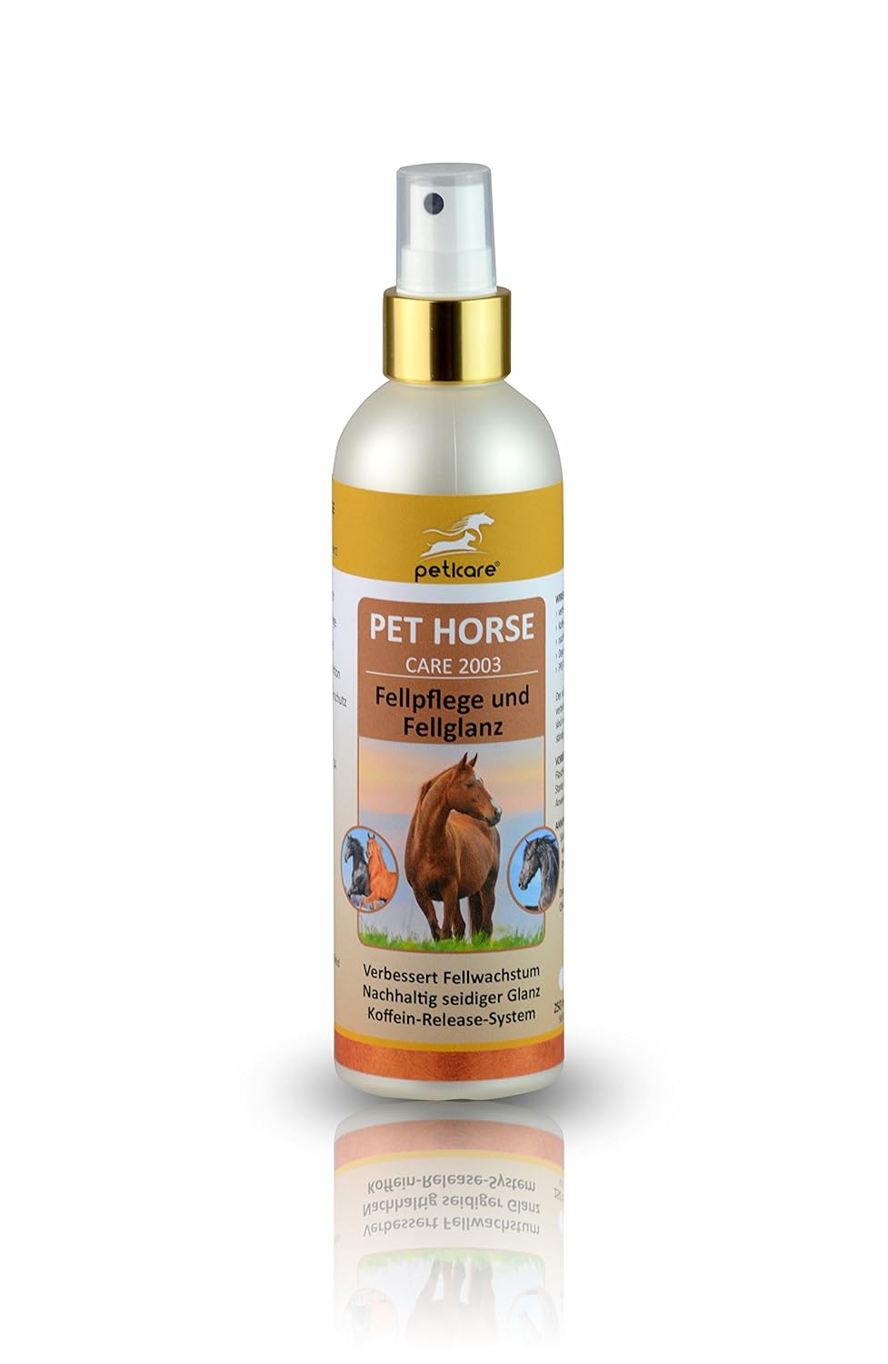Fellpflege/Fellglanz Pferdepflege mit Seidenprotein und Koffein