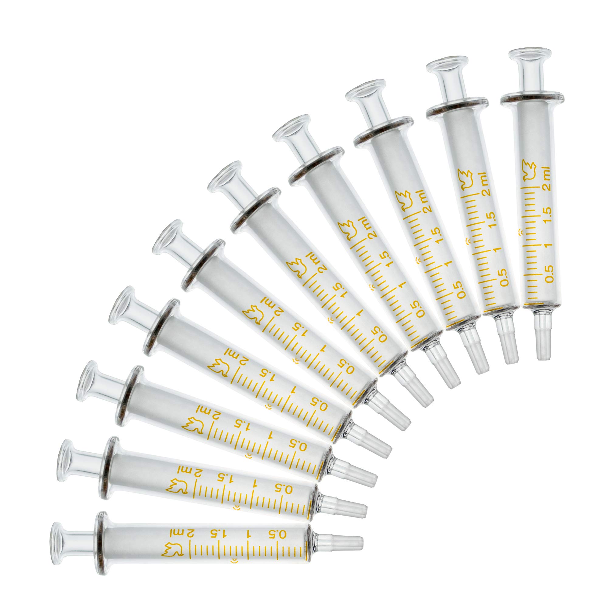 1ml 2ml 5ml 10ml 20ml 30ml 50ml 100ml Glass Syringe. Needleless Syringe