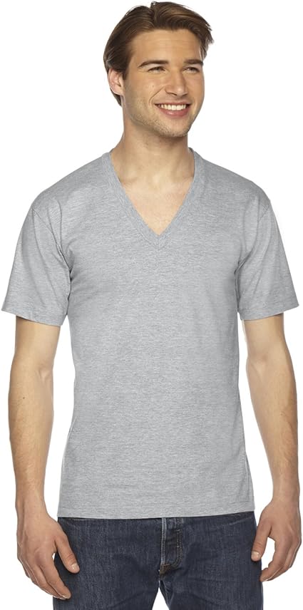 アメリカンアパレルメンズユニセックスファインジャージー半袖vネック Tシャツ カットソー 通販 Amazon