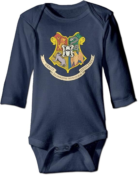 Amazon Co Jp ニュートラルボディスーツハリーポッターホグワーツロゴ カラー ブルー 服 ファッション小物