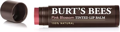 Burt's Bees Tinted Lip Balm Pink Blossom 0.15 oz Pack of 2