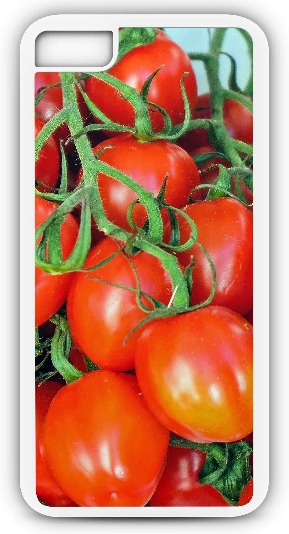 iPhone 6s Case Tomatoes Red Vegetables Mediterranean Vitamins Customizable by TYD Designs in White Rubber