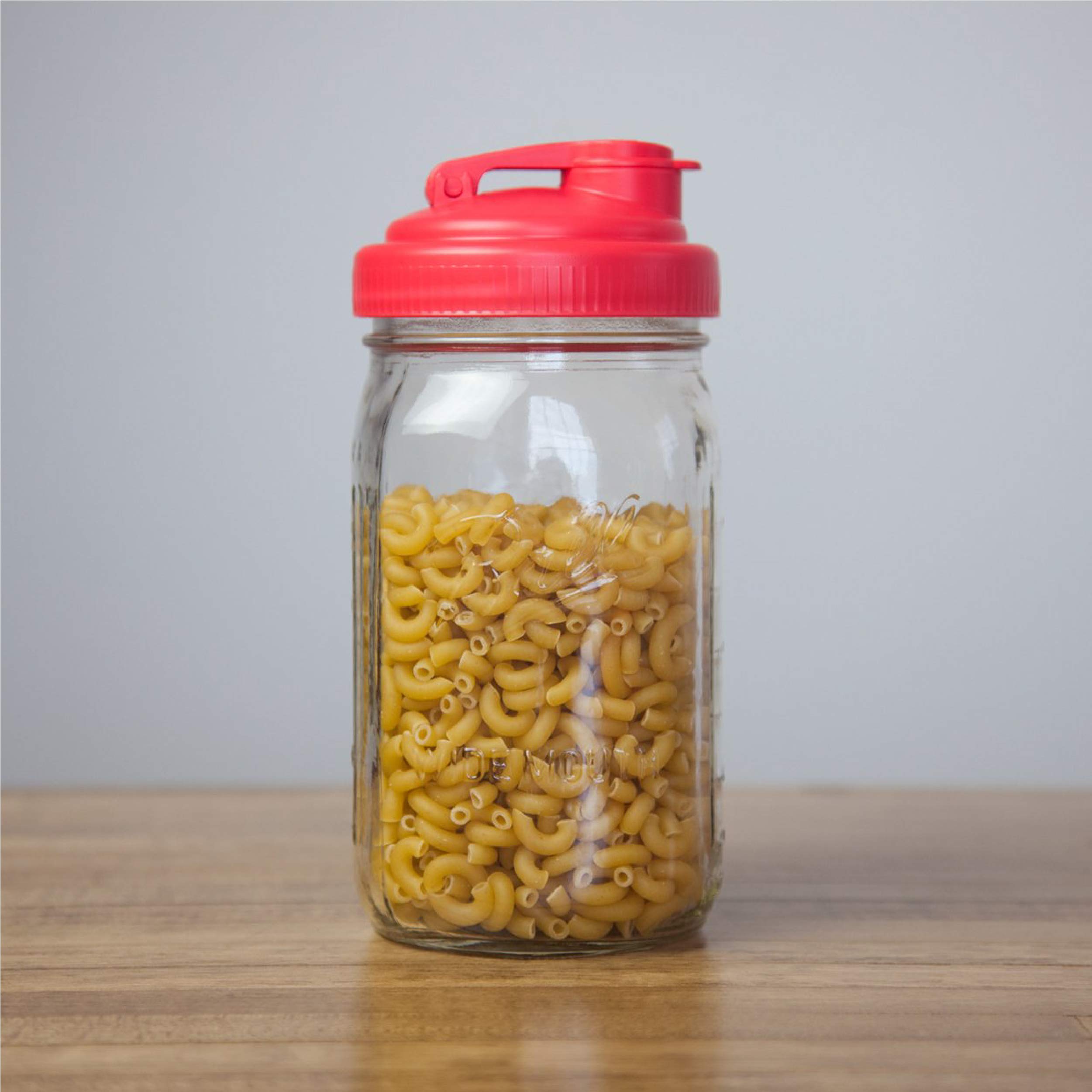 ReCAP Mason Jars Lid POUR Cap, Wide Mouth, Red 4 Pack BPAFree