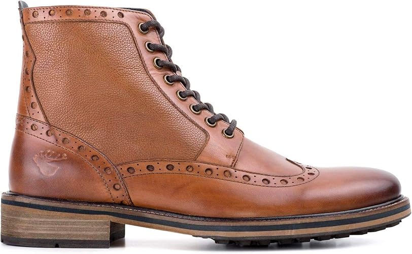 tan brogue boots