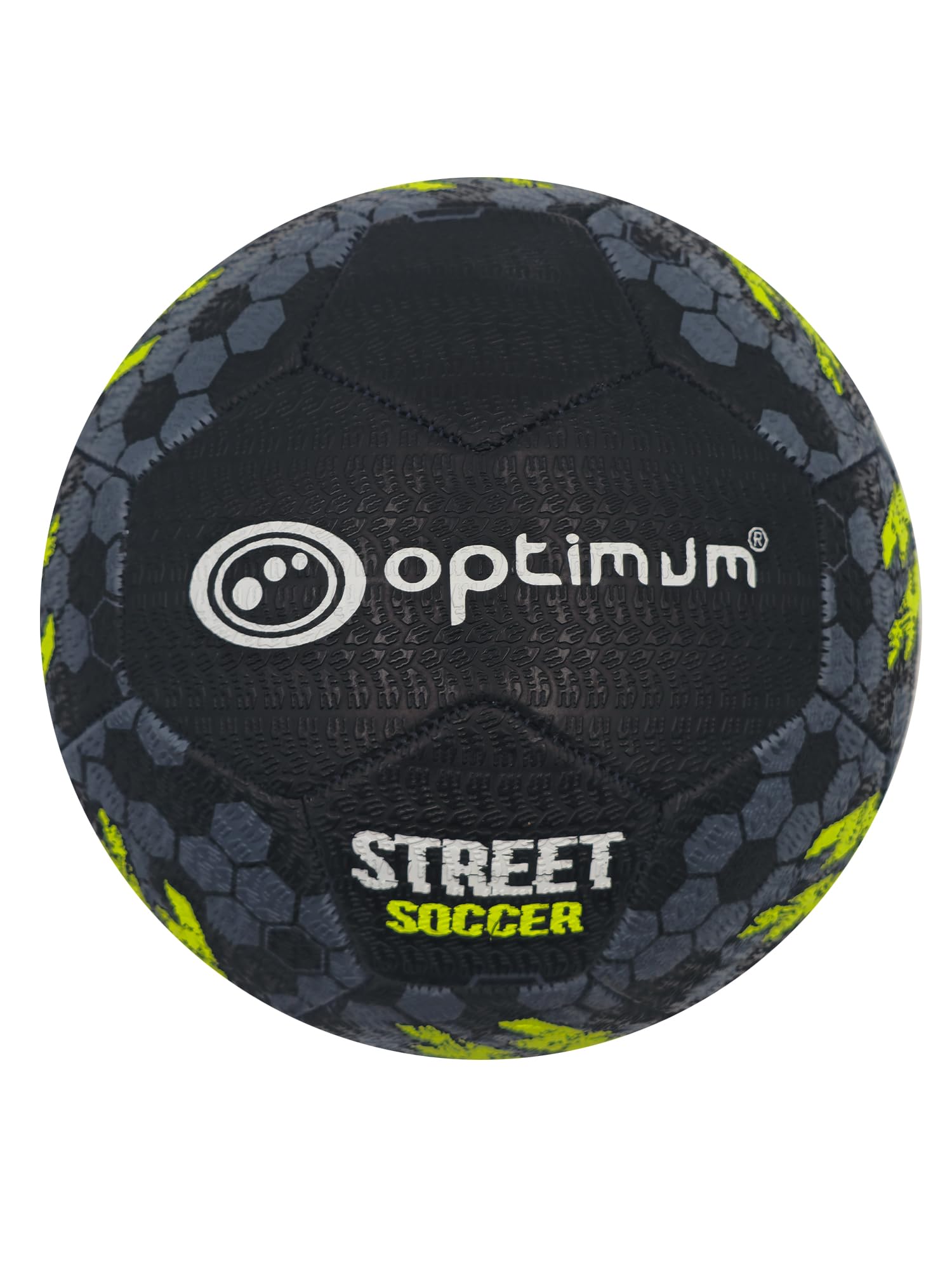 Optimum STREET FOOTBALL - BLACK/YELLOW - SIZE 5