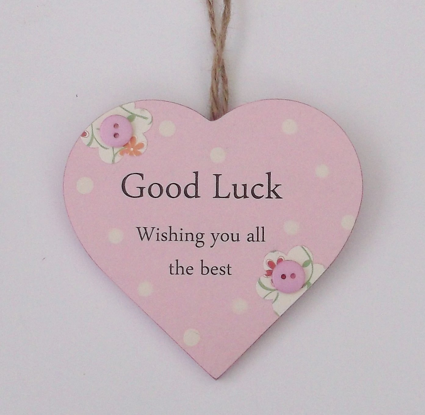 Good Luck Wishing You All The Best Pink Gift Heart Buy Online In Angola At Angola Desertcart Com Productid