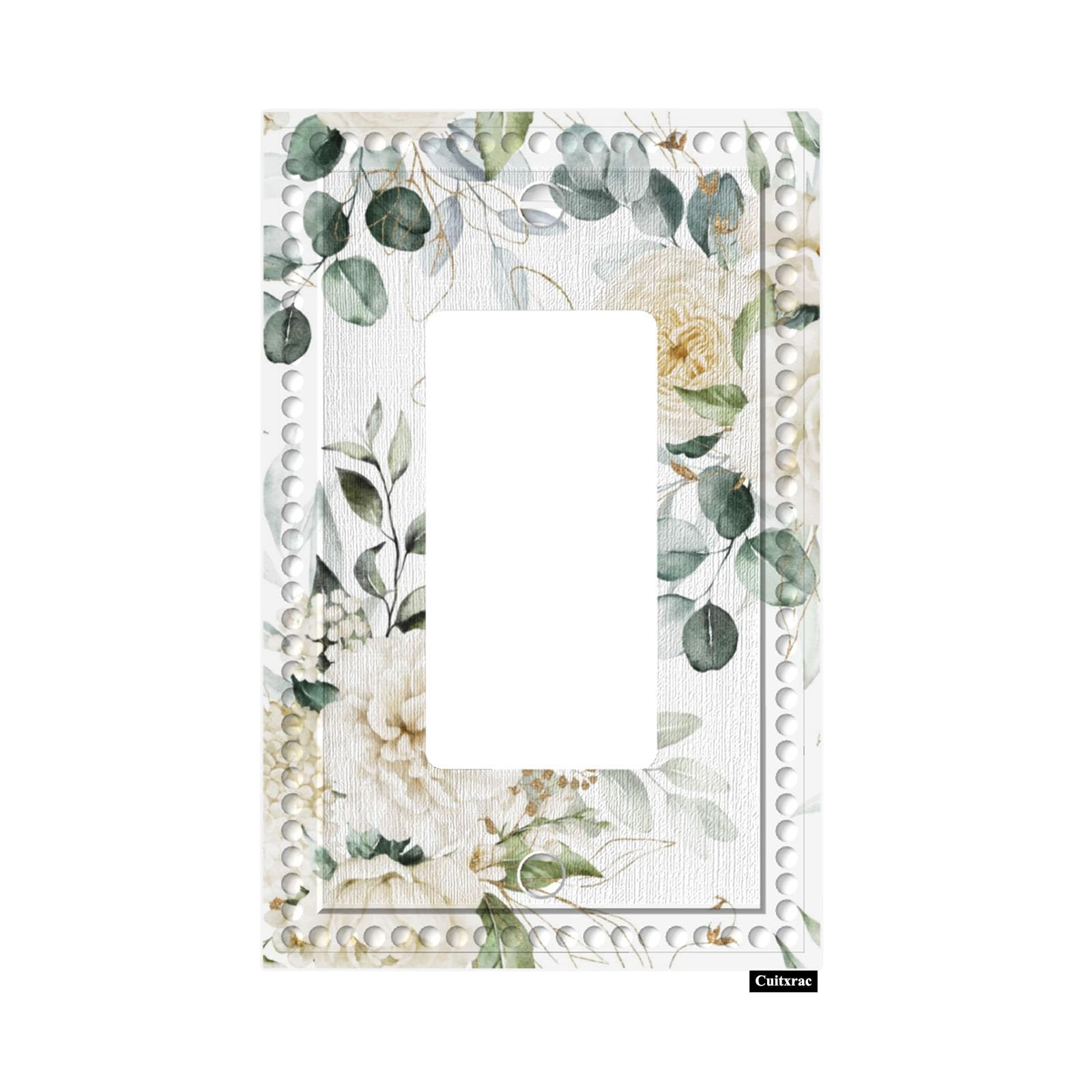 Cuitxrac Boho Floral Decorator Light Switch or