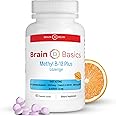 Extra Strength Methyl B-12 & Methyl Folate – 60 Chewable Tablets, Orange Citrus Flavor – High Potency Bioactive B-12 Vitamin & B9 Folate Supplement for Energy, Brain, Heart & Nerve Support