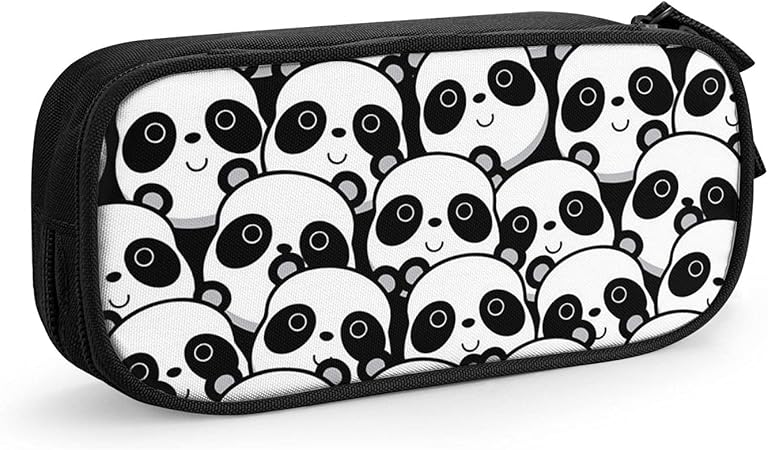 Amazon ペンケース ペンポーチ 動物柄 アニマル柄 パンダ ツールペンケース 文具バッグ 文房具 ダブルジッパー 筆箱 男の子 女の子 大容量 多層 化粧ポーチ 持ち便利 文房具 オフィス用品 文房具 オフィス用品