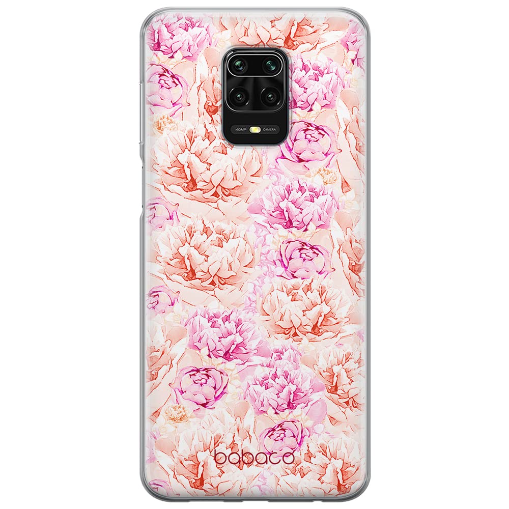 Babaco ERT GROUP mobile phone case for Xiaomi REDMI NOTE 9 PRO/ 9S original and officially Licensed pattern Flowers 004 optimally adapted to the shape of the mobile phone, case made of TPU