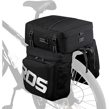Roswheel 14024 Bicycle Rear Rack Seat Pannier Trunk Bag - Black