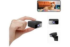 AOBOCAM Hidden Camera with Cloud, 4K HD WiFi Mini Spy Camera 150° View Video, Wireless Indoor Surveillance Secret Camera, Smart AI Motion Detection/Night Vision for Home Security Small Nanny Cam (Black-4K)