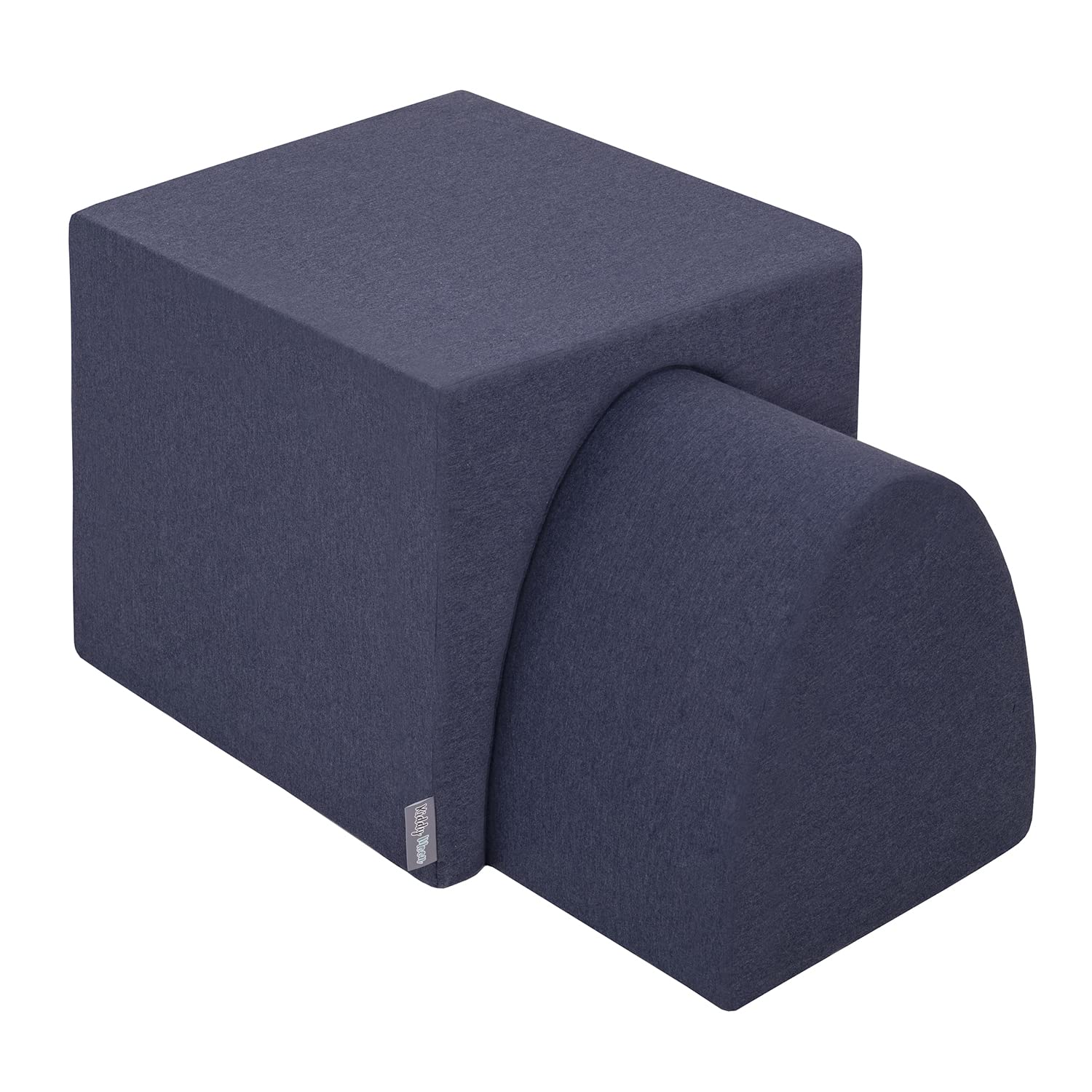 KiddyMoon Foam Playground For Kids Obstacle Course For Children Montessori Toy For Babies Soft Construction Blocks Element, Tunnel/Hill, Darkblue:-