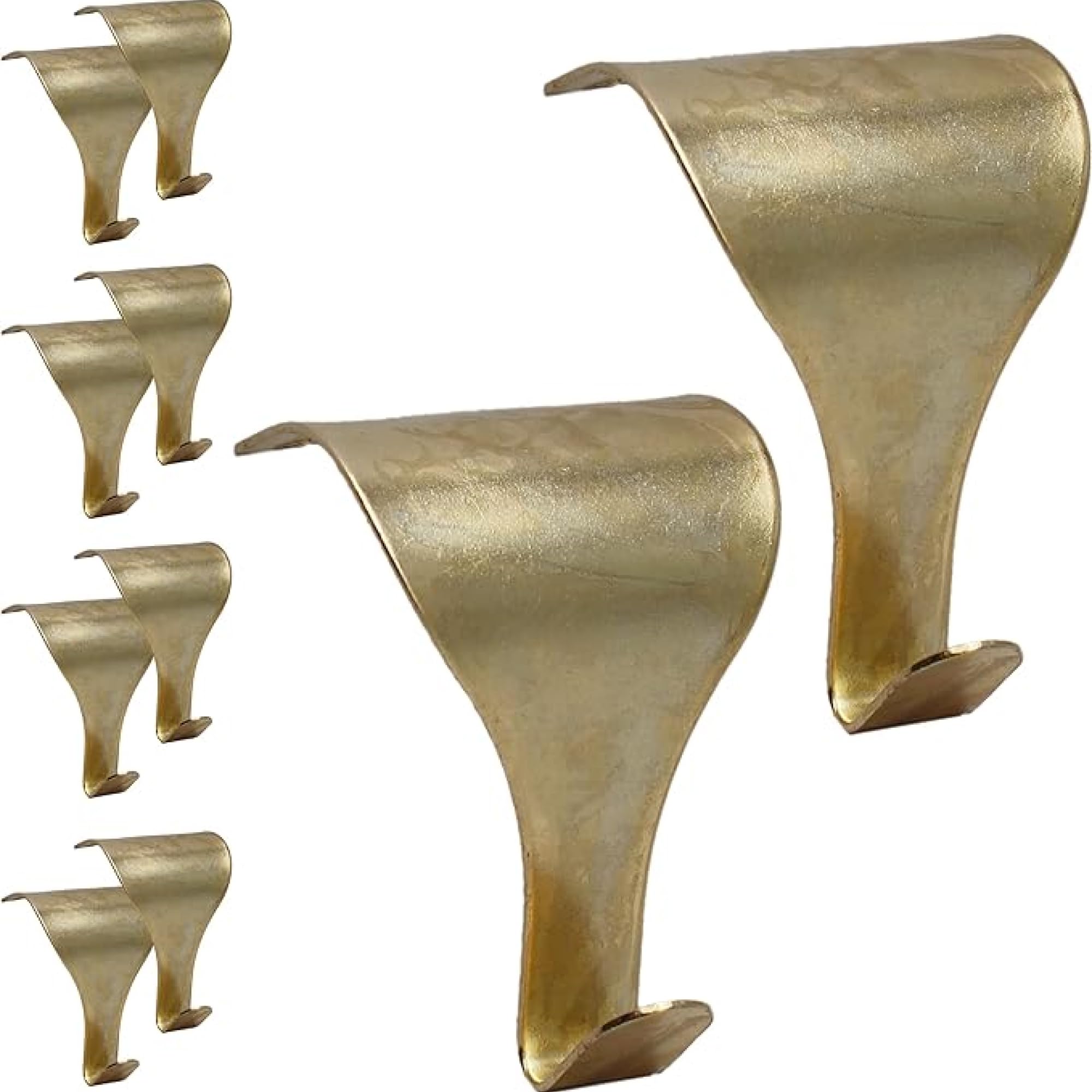 EAI Moulding Hook Dado Picture Rail - Brass Plated - Pack of 10