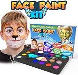 Desire Deluxe Face Painting Kit for Kids 16 Colors Non-Toxic Hypoallergenic view 2