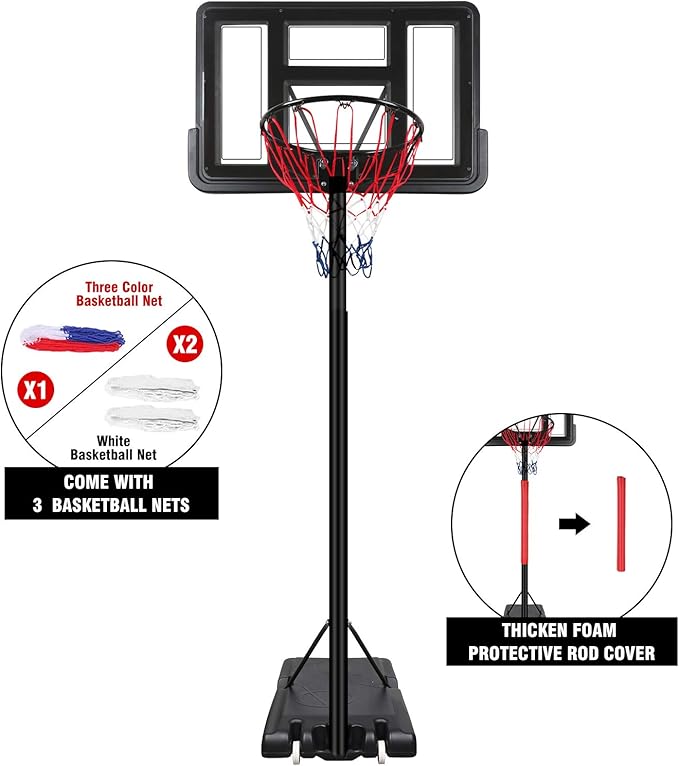 ELEVTAB Portable Basketball Hoop & Goal Basketball System