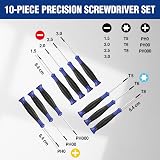 WORKPRO Precision Screwdriver Set 10-Piece Cr-V Steel with Magnetic Tips view 3