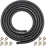 YGQ 6mm ID Fuel Line Hose with 10 Clamps 2.4M Braided NBR Tubing