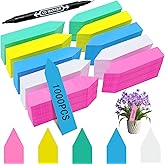 Plant Markers Garden Labels 1000 Pcs Plastic Plant Labels Name Tags with Permanent Marking Pen for Seedlings Outdoor Nursery Garden Identification Stakes Tags Pot Marker 5 Colors