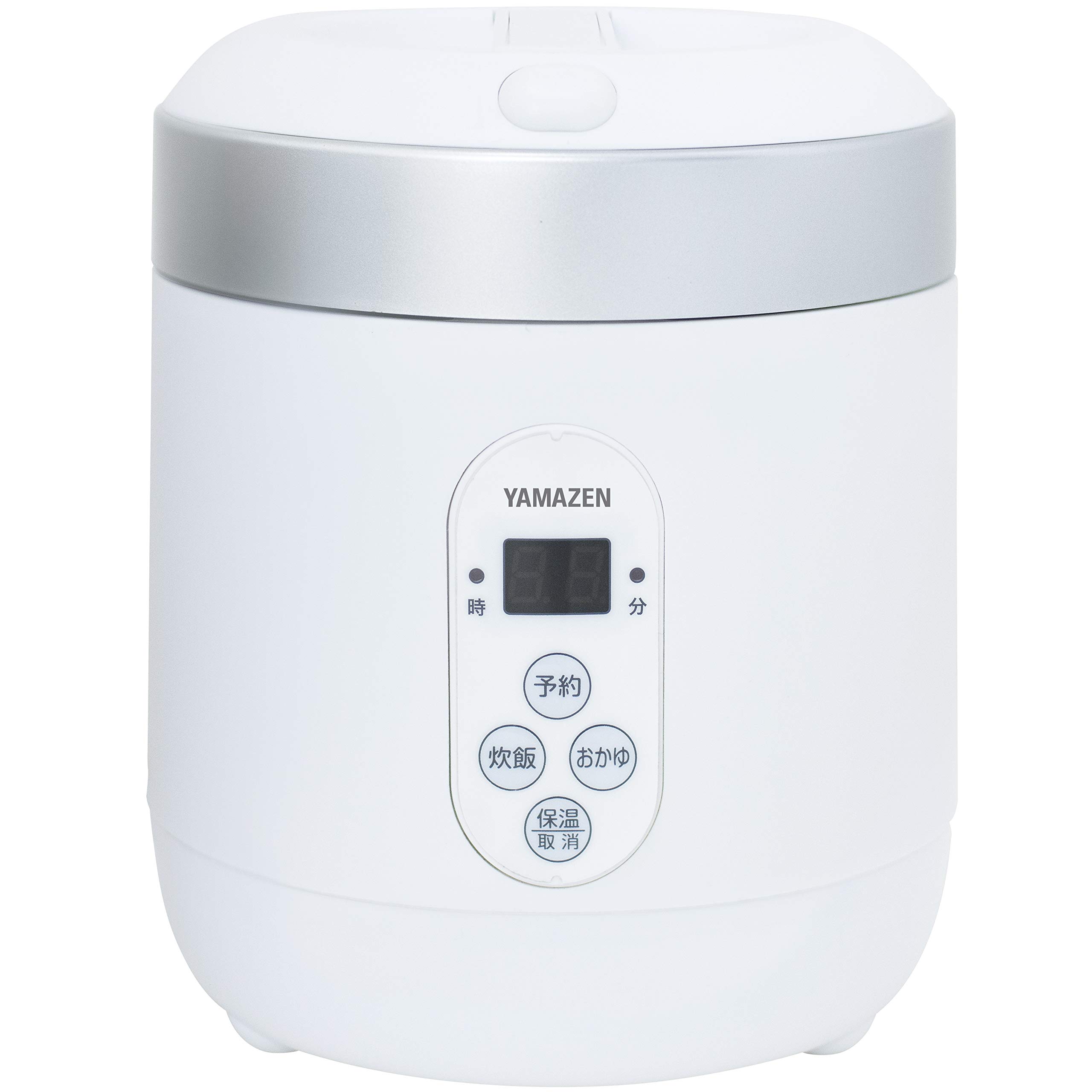 Photo 1 of [Yamazen] Rice cooker 0.5-1.5 go Microcomputer-type small mini rice cooker with rice cracker mode for warm living Reservation function White YJG-M150 (W) Japan Import