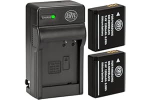 BM 2 Pack DMW-BLG10 Batteries and Dual Battery Charger for Panasonic Lumix DC-G100 DC-ZS80 DC-GX9 DC-LX100 II DC-ZS200 DC-ZS7