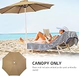 maxant Replacement Parasol Canopy 3m 8-Rib Fabric Cover Garden Umbrella view 4
