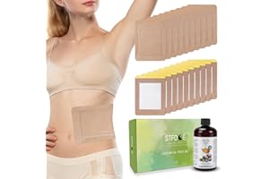 STFOCE 20pcs Castor Oil Pack Wrap, Castor Oil Pack Wrap Organic Cotton, Organic Castor Oil Pack Self-Adhesive, 7.9"x5.5", Anti Leakage, No Wash, Portable (Oil Included) (1 Count (Pack of 21))