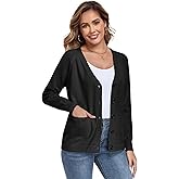TownCat Womens Cardigans Sweater with Pocket Button Down, 2026 Spring Fall Knit Oversized Cardigan Sweaters Long Sleeve