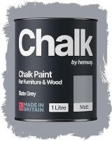 Hemway Chalk Paint Slate Grey 1L Furniture & Walls Matt Finish